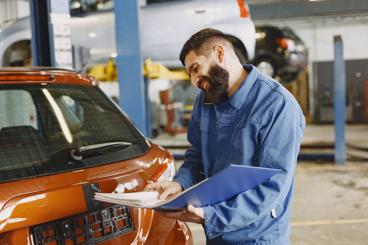 Inspections — Tony Used Campers service bay on Michigan Ave, Detroit